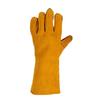 Minggu Welding Gloves Cowhide Leather Hanging Welding Gloves Wear-Resistant Extended Thickened Heat-Resistant Yellow 1 Pair CW038148