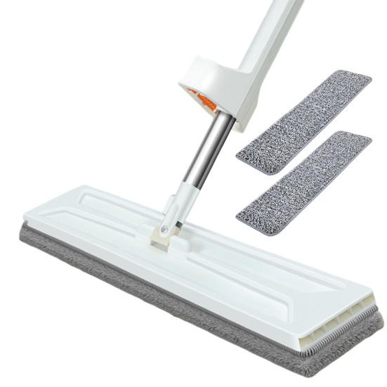 Yousheng Large Flat Mop with Replacement Clothes 360 Rotation Wet Dry Cleaning Spacious Coverage Flat Mop Household Cleaning Tool