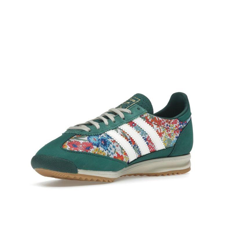 Adidas Liberty London X  SL72 OG Floral Embroidery Women Sneakers Green Collegiate-Green Cream-White JH7226