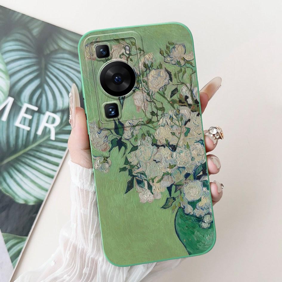 For Huawei P60 Pro Case MNA-LX9 Cover Cute Cartoon Rabbit Panda Soft Liquid Silicone Protective Cover For HuaweiP60 P60 Art Capa