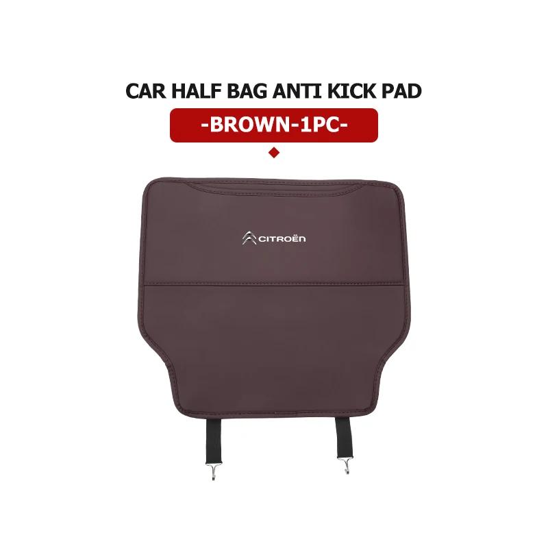 Leather Car Seat Back Protector Mat Prevent Dirty Anti Kick Pad For Citroen Grand Berlingo Jumper Celysee Xsara Picasso Aircross