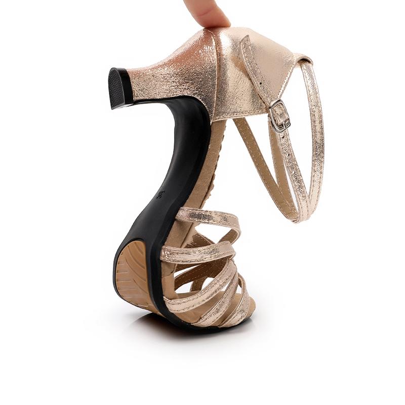 Scarpe Da Ballo Uomo SWDZM Nere - Per Latino, Salsa, Tango, Pelle, Suola In Scamosciato - Foto 8