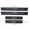 Carbon Fiber Car Threshold Sticker Door Pedal Strips for Volkswagen VW Caddy Rear Trunk Sill Bumper Anti Scratch Guard Decals zs9