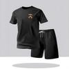 Ensemble Sportif Décontracté Tendance d'Été pour Homme - T-shirt à Manches Courtes et Short Jeunesse