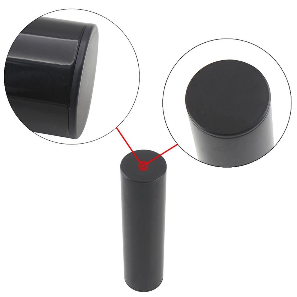 Professional Stainless Steel Cylinder Sand Shaker Rhythm Musical Instruments Metal Hand Percussion Black