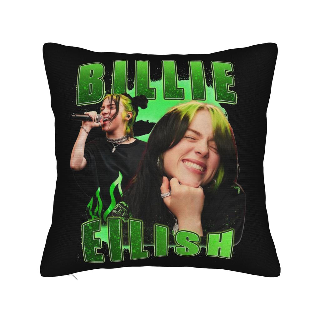 Famous Singer BBillie EEilish  Pillowcase Polyester Cushion Cover Gift Throw Pillow Case Cover Home Drop Shipping 40X40cm