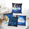 4Pcs 45x45cm Ramadan Decoration For Home 2025 Eid Mubarak Cushion Cover Eid Islamic Muslim Happy Eid Mosque Party Pillowcase