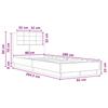 Bed Frame with Headboard White 80 x 200 cm Engineered Wood