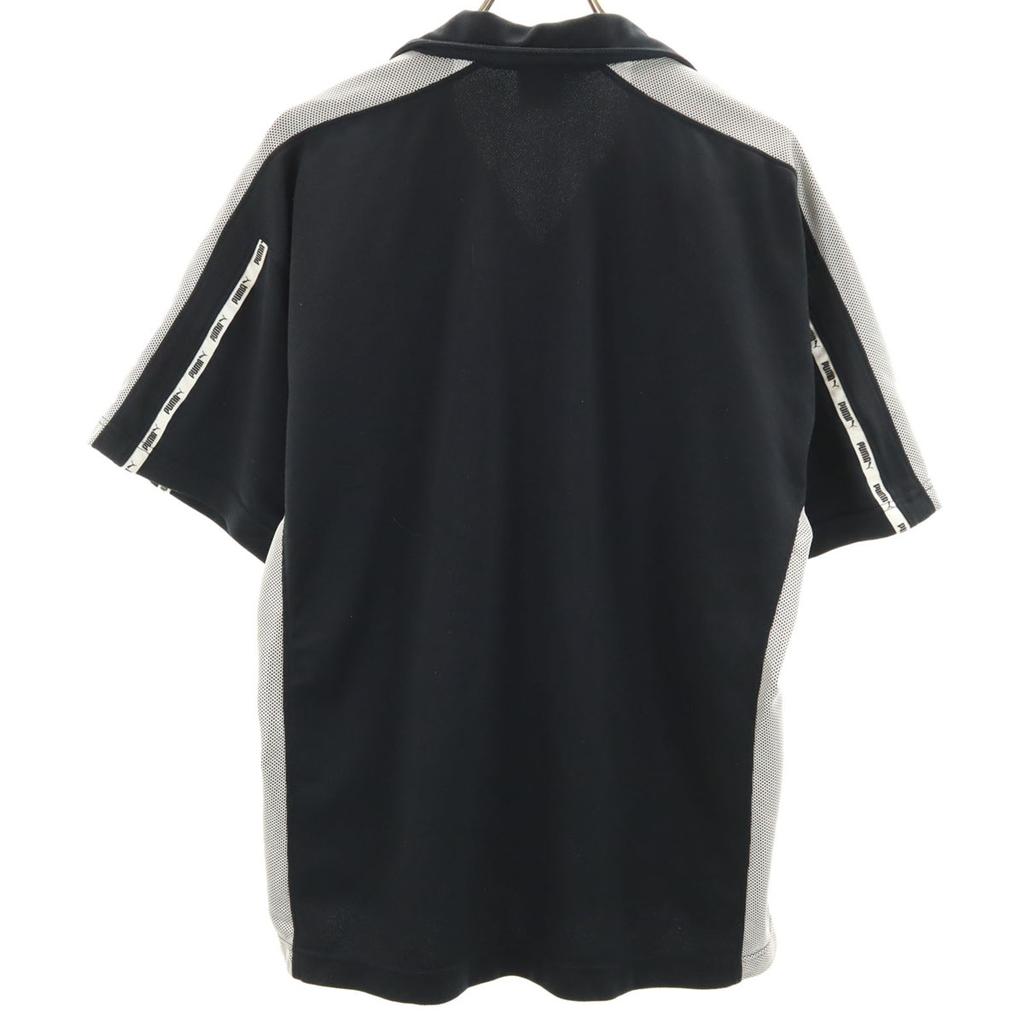 Puma 90s Made In Japan Old Hit Union Short Sleeve Track Jacket M Black Men's Used