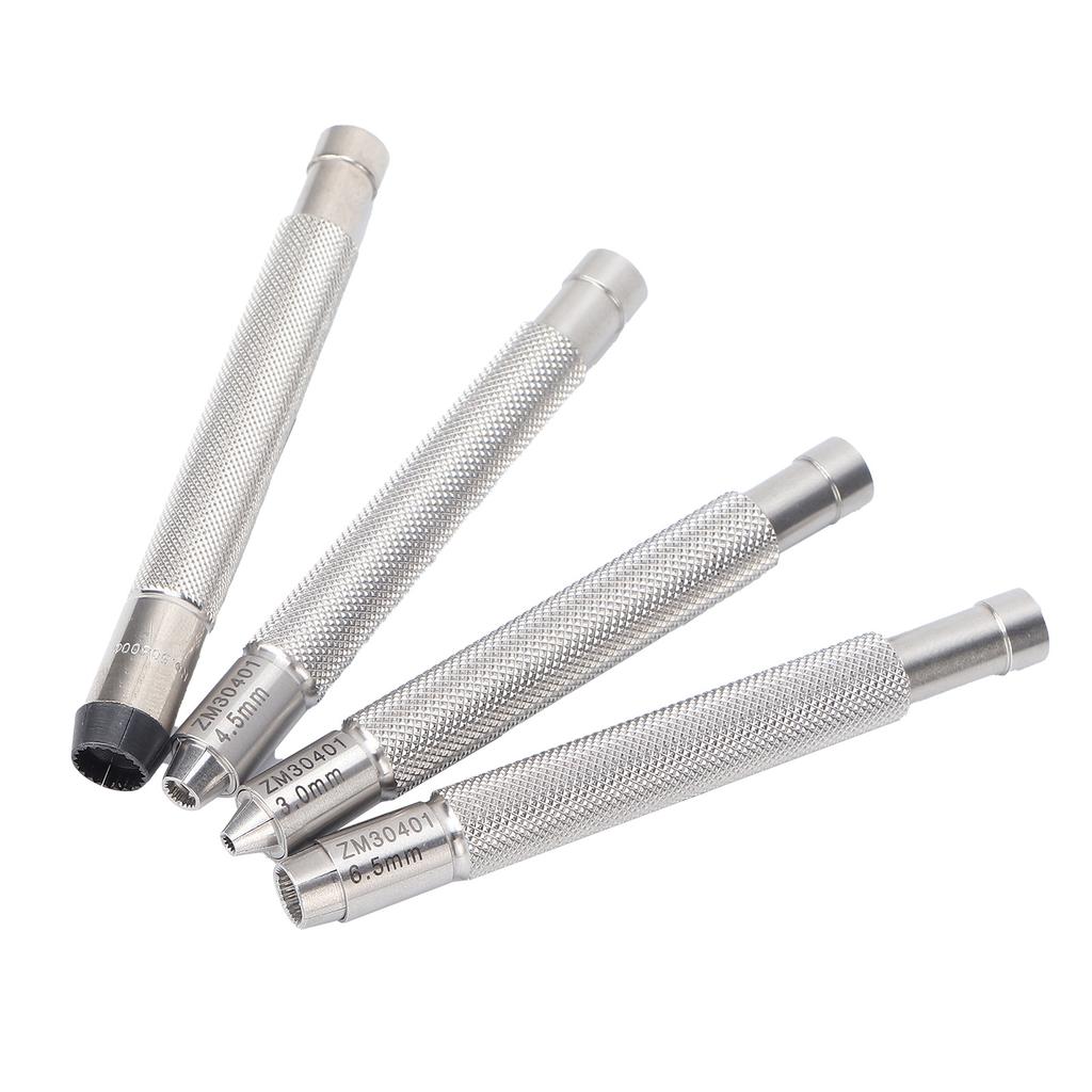 4pcs Watch Crown Winder Screw Stainless Steel Remove Watch Crown Watch Repairing Tool