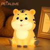 Capybara Night Light Rechargeable Mobile Smart Settings Timing Silicone Lamp Unique Bedside Decoration Pat Brightness Adjustment