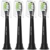Oralica Compatible Brush Sets for Philips Sonicare Electric DiamondClean White and Mini Pack of 4 [Domestic Corporation] Toothbrushes, Plus, Black,
