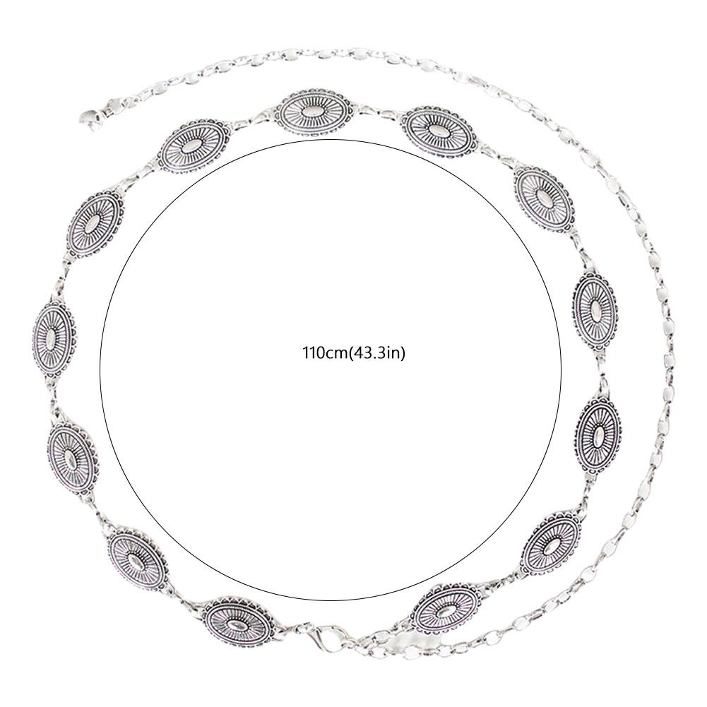 1PCS Ethnic Style Retro Waist Bohemian Versatile Chain Belt Women's Dress High-end Dress With Waistband Chain Accessories