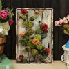 Vintage Metal Wall Art Rustic Tin Sign Cactus Flower Retro Decor