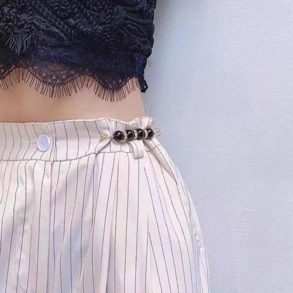 Set Pretty Pearl Pin Buckle Fixed Clothes Anti-naked Buckle Shrink Trouser Waist Ladies Decorative Accessories