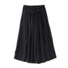 Taglie comode Vintage nero Vita alta Casual larghi lunghi Estivi gamba larga Pantaloni gonna Donna Pantaloni