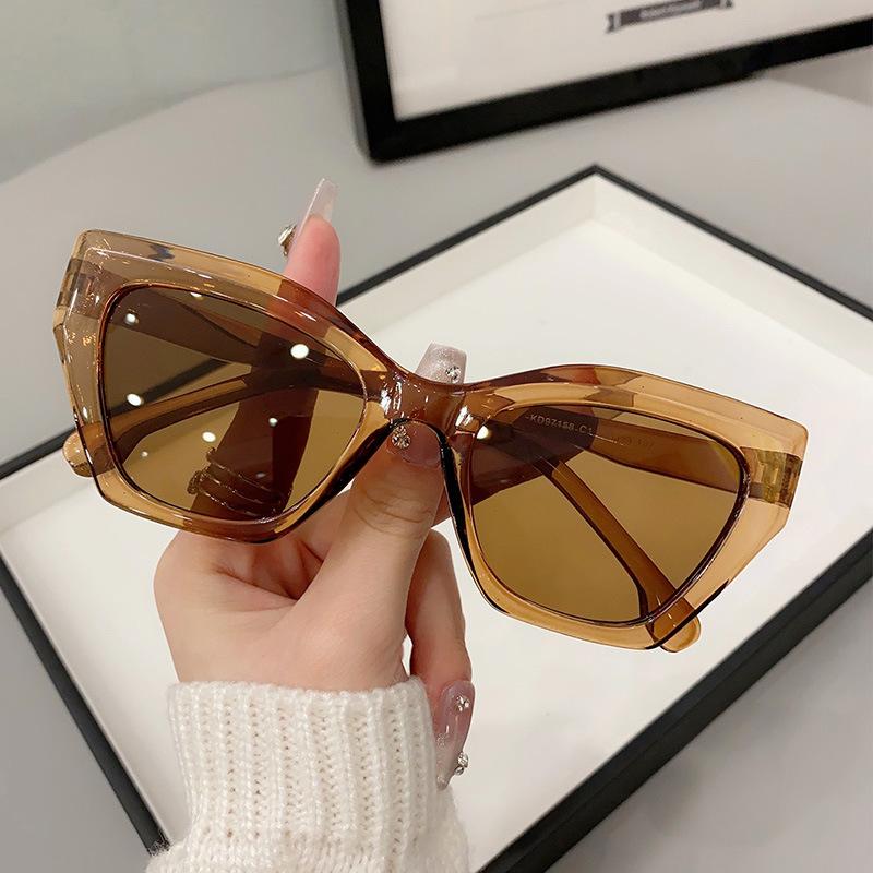 

JYL TS Cat Eye Sunglasses Women UV Protection Rope Knot 97158 A-8202 флуоресцентный розовый