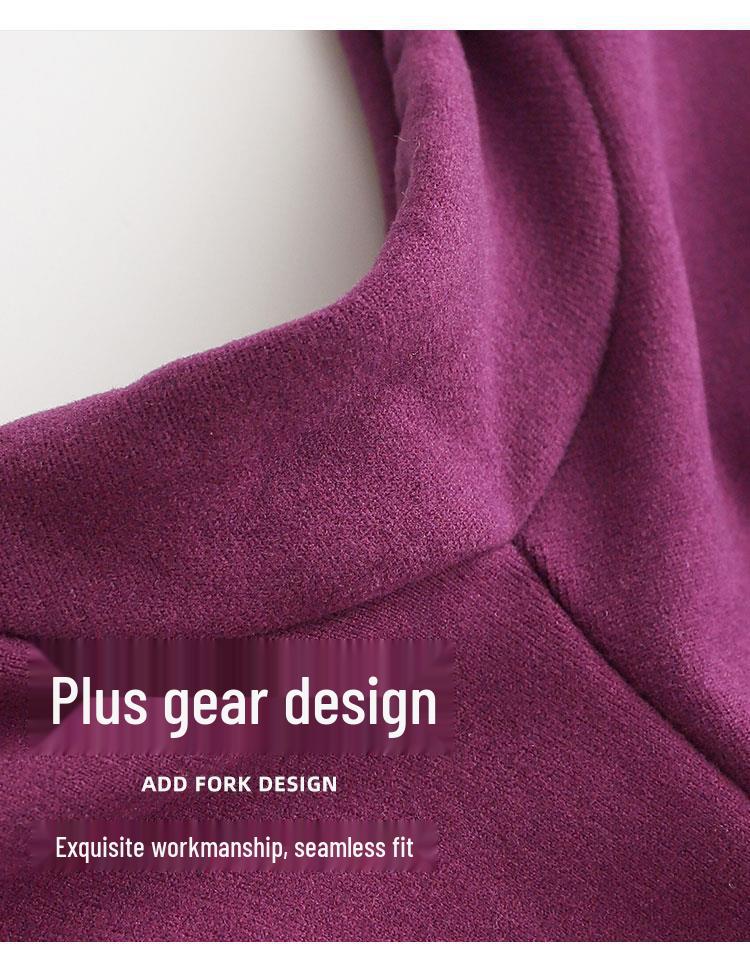 High Waist Thermal Knee-Lined Leggings for Women - Thick, Fleece-Lined, Winter Warmth and Body Shaping.