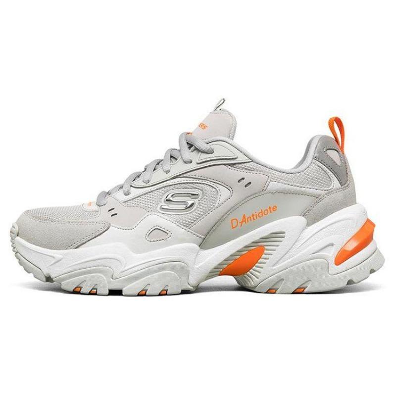 Skechers Stamina V2 Women Low Chunky Sneakers Light Gray 66666343-LTGY 38.5
