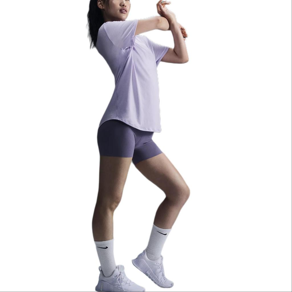 Nike Drop Shoulder Sleeve T Shirt Women's Purple FN2815-512