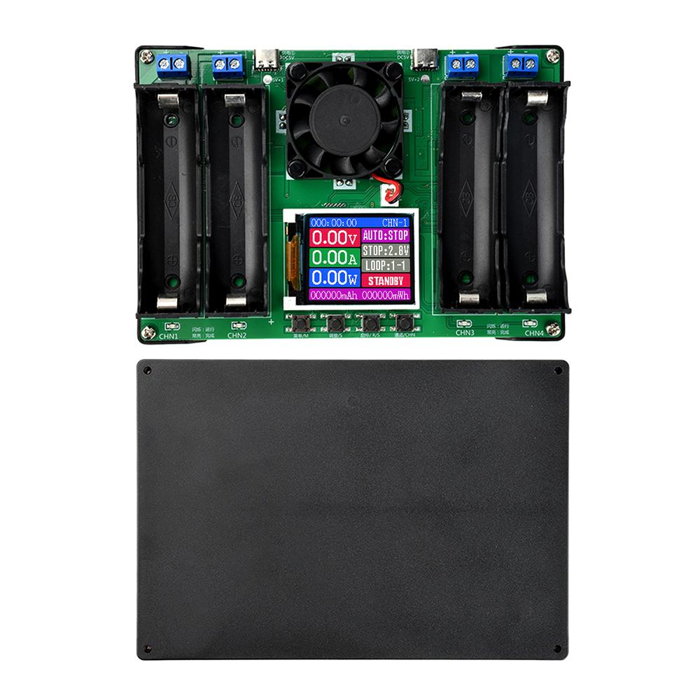 TYPE C Powered 4 Way 18650 Lithium Cell Analyzer DC Two Wire Internal Resistance Test  Independent Channel Design