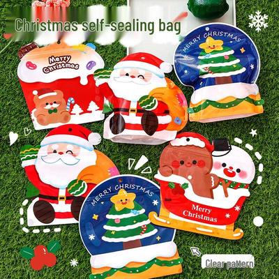 Christmas Cartoon Self-Sealing Gift Bags