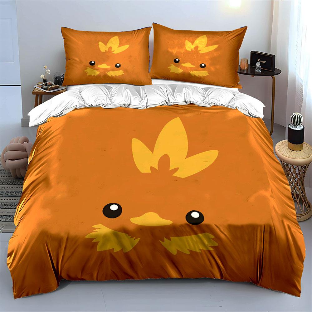 Cute Animal Decor Set Soft Skin-Friendly Bedding Set Includes 1 Duvet Cover And 2 Pillowcase Gift
