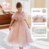 Vestido de Festa Princesa Rosa para Meninas Fuluomi