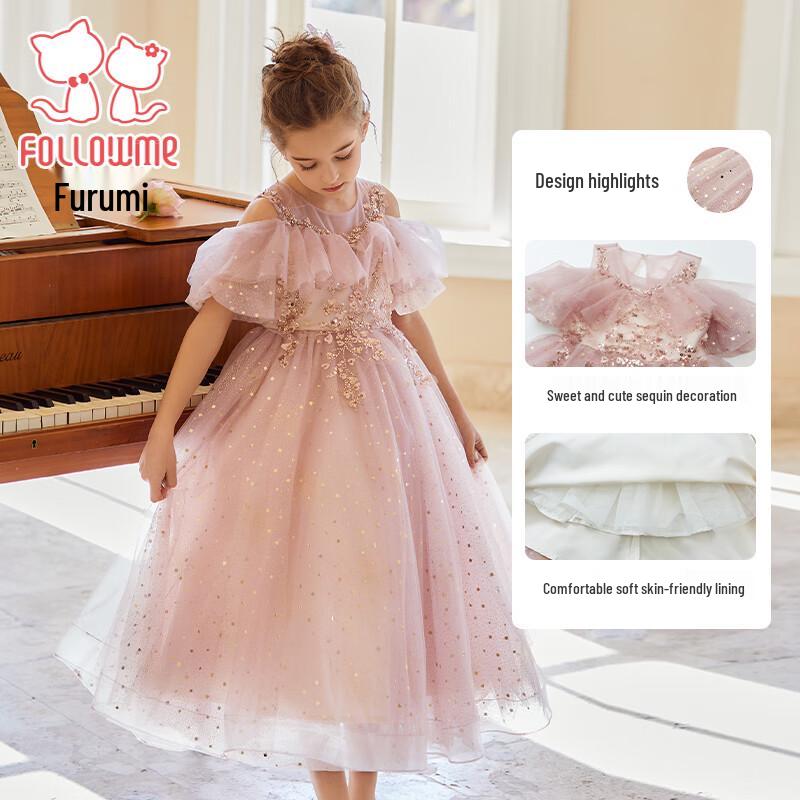 

Fuluomi Girls Pink Princess Party Dress 165