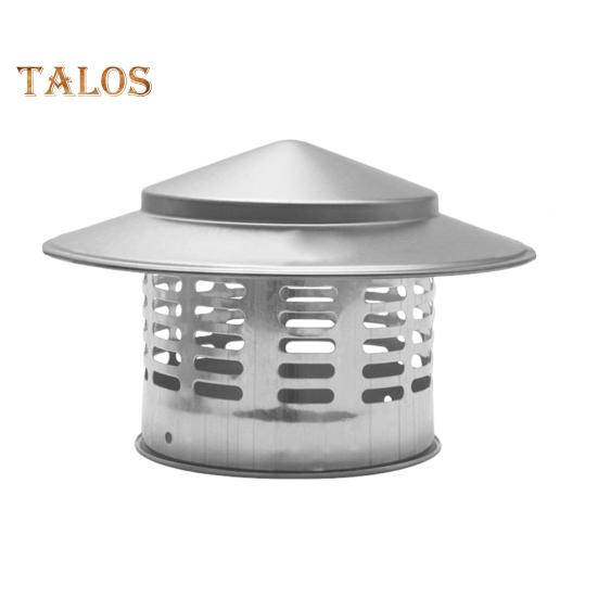 Cubierta de chimenea redonda con malla de malla Cubierta de chimenea de metal con parte superior cónica Cubierta de chimenea resistente a la intemperie para techo exterior Cubierta de escape de chimenea con parte superior cónica