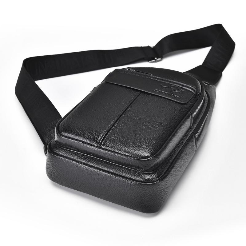 Gentleman's Genuine Leather Crossbody Chest Bag - 2023 Fashion Single Shoulder Backpack