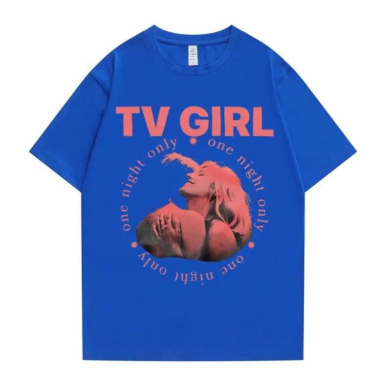 Cults TV Girl O singură noapte Tricou cu imprimeu grafic Tricou unisex Vintage Tricou unisex Femei Ocazional Tricou supradimensionat Tricou unisex din bumbac