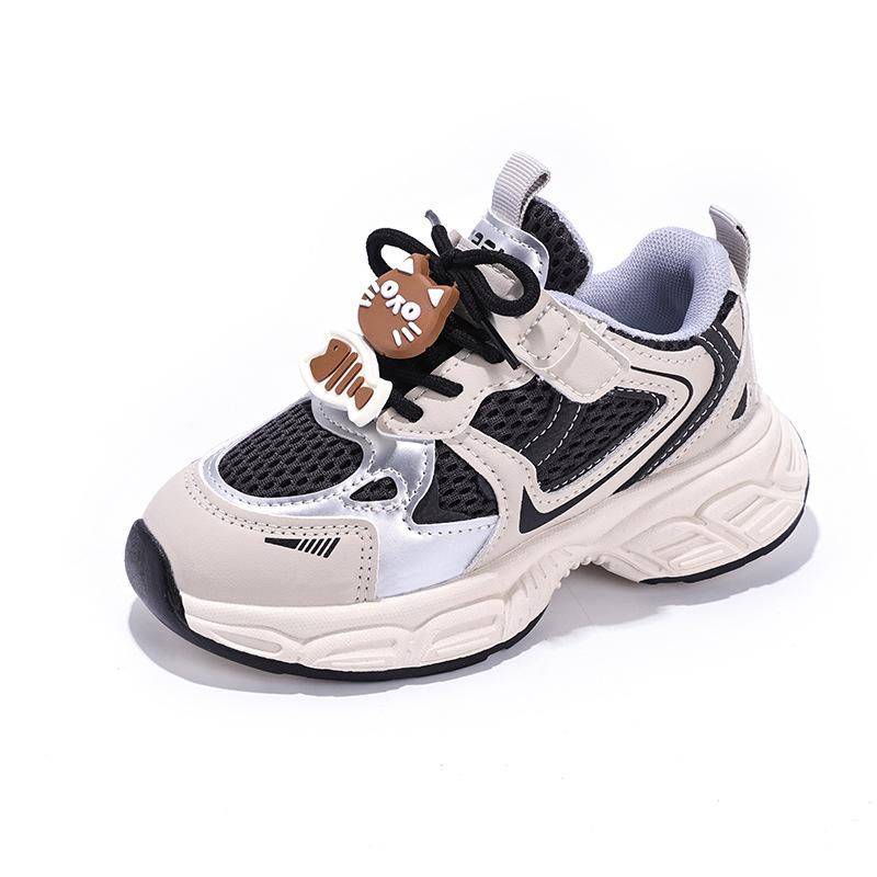 2026 Girls' Spring Cartoon Mesh Running Shoes - Trendy Student Sneakers