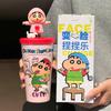 Crayon Xiaoxin joint stainless steel thermos cup new desktop straw water cup coffee cup birthday gift girl