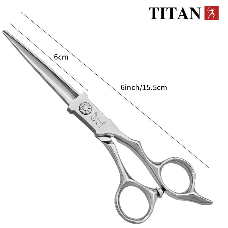 May Haarschneideschere, 6 Zoll (15,2 Cm) – Profi-Schere Mit Titanbeschichtung Für Präzises Schneiden