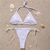 Bling Rhinestone Bikini Female Swimsuit Women Swimwear Two-pieces Bikini Set Halter Brazilian Bather Bathing Suit