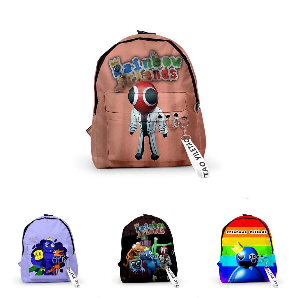 Roblox Rainbow Friends Durable Polyester Backpack Rucksack Schoolbag Travel Xmas Gift