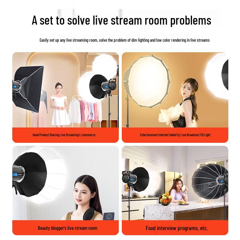 YONGEER Bi-color LED Live Stream & Photography Fill Light Kit