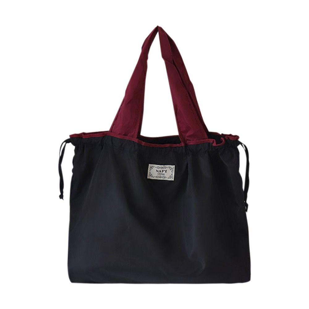Foldable Eco-Friendly Shopping Bag Supermarket Shopping Bag Travel Grocery Bag Shoulder Bag