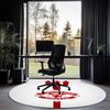 Manchester United Printed Round Rug Carpet Chair Rug Area Rug Entryway Doormats,for Office Chair Living Room Bedroom Kitchen Room.