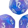 Acrylic D12 Astrology Dice Set, Entertainment Toy, for Parties, Fortune Telling, Gaming