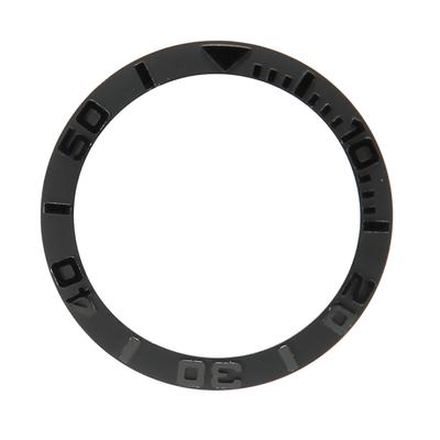 Watch Bezel Insert 38mm Ceramic Embossed Digit Watch Bezel Ring Replacement Accessory Parts for
