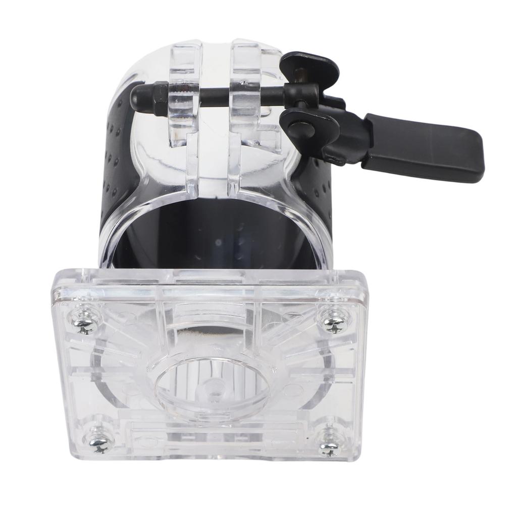 Wood Router Base for RT0701C WU601 Electric Trimmer Machine with Adjustable Screws and Transparent Plastic Metal Design
