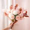 Silk Rose Flower Arrangement for Dining Table or TV Cabinet