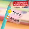 Customized Waterproof Animal Name Stickers-Transparent Kids Labels for Stationery,Backpacks,DIY Projects Multilingual Gift Tags