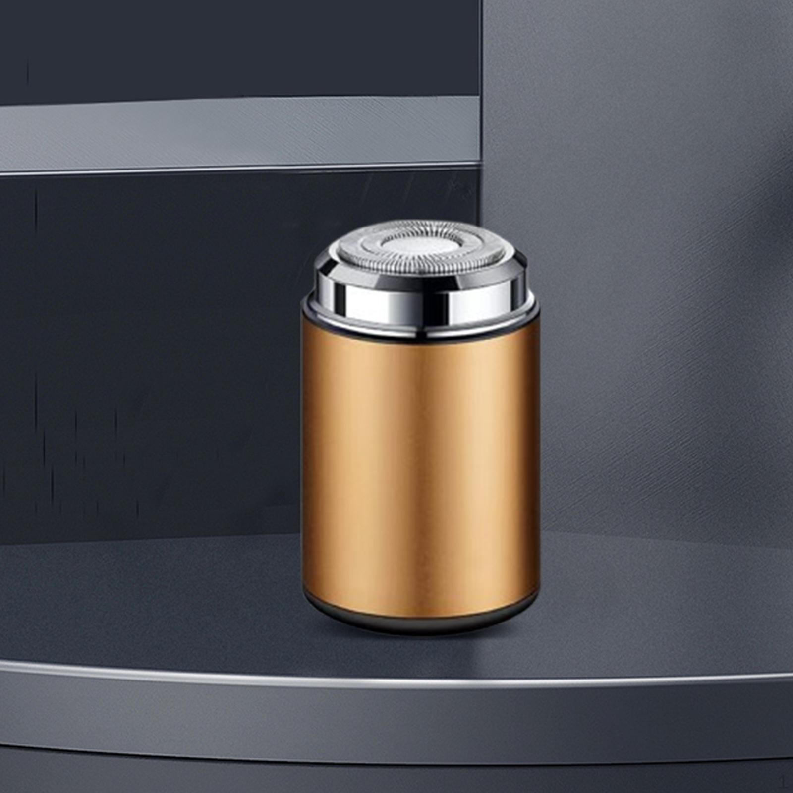 

Электрическая мини-бритва для бороды, водонепроницаемая, простая в использовании, перезаряжаемая, портативная, карманного размера для золотой