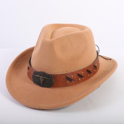Popular sombrero de vaquero occidental lindo para moda infantil, sombrero de jazz para niños de rancho para exteriores