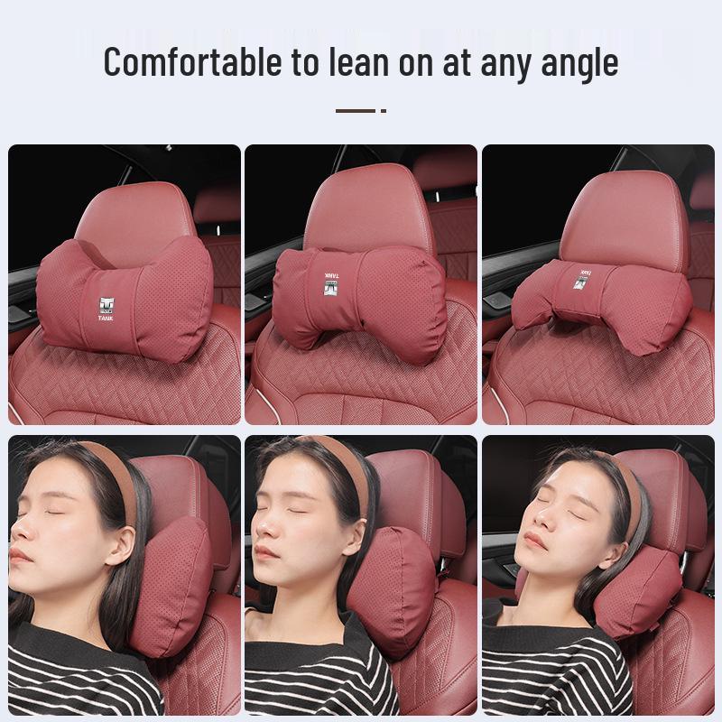 Versatile Car Headrest & Lumbar Support Pillow for Enhanced Comfort