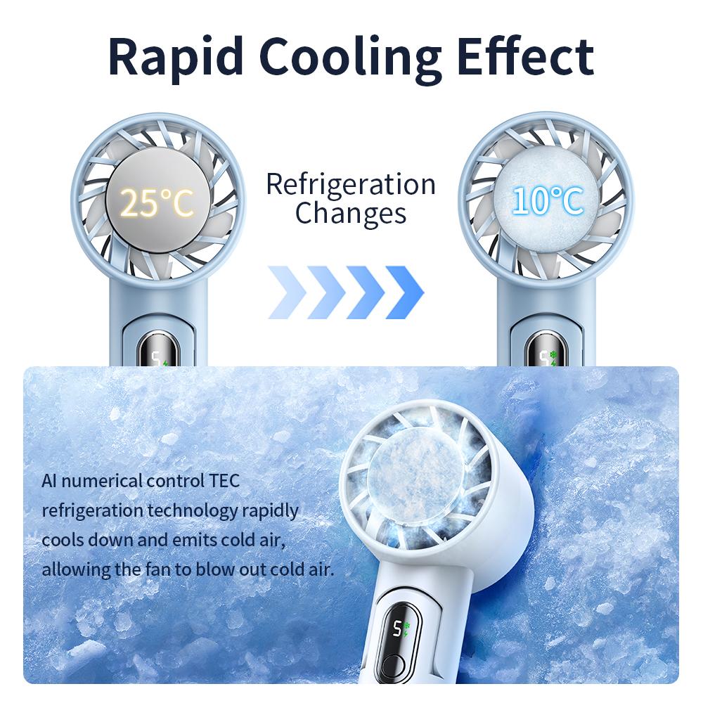 Portable Handheld Fan Lightweight Personal Cooling Fan for Summer Daily Use
