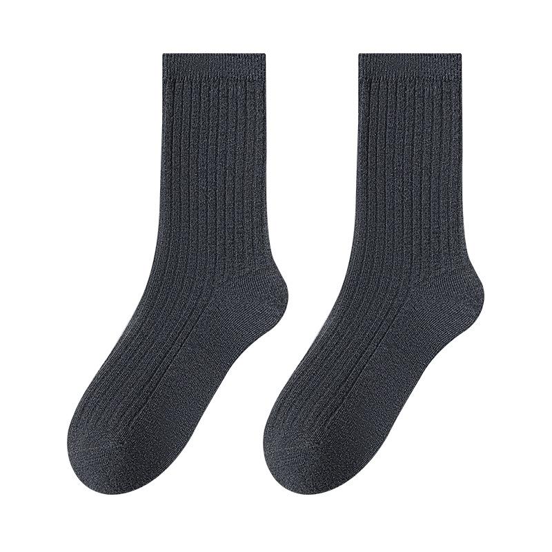 Women's Anti-pilling Cotton Socks, Breathable, Deodorizing, Antibacterial, Sweat-absorbing, Solid Color Boneless Socks, Pile Socks